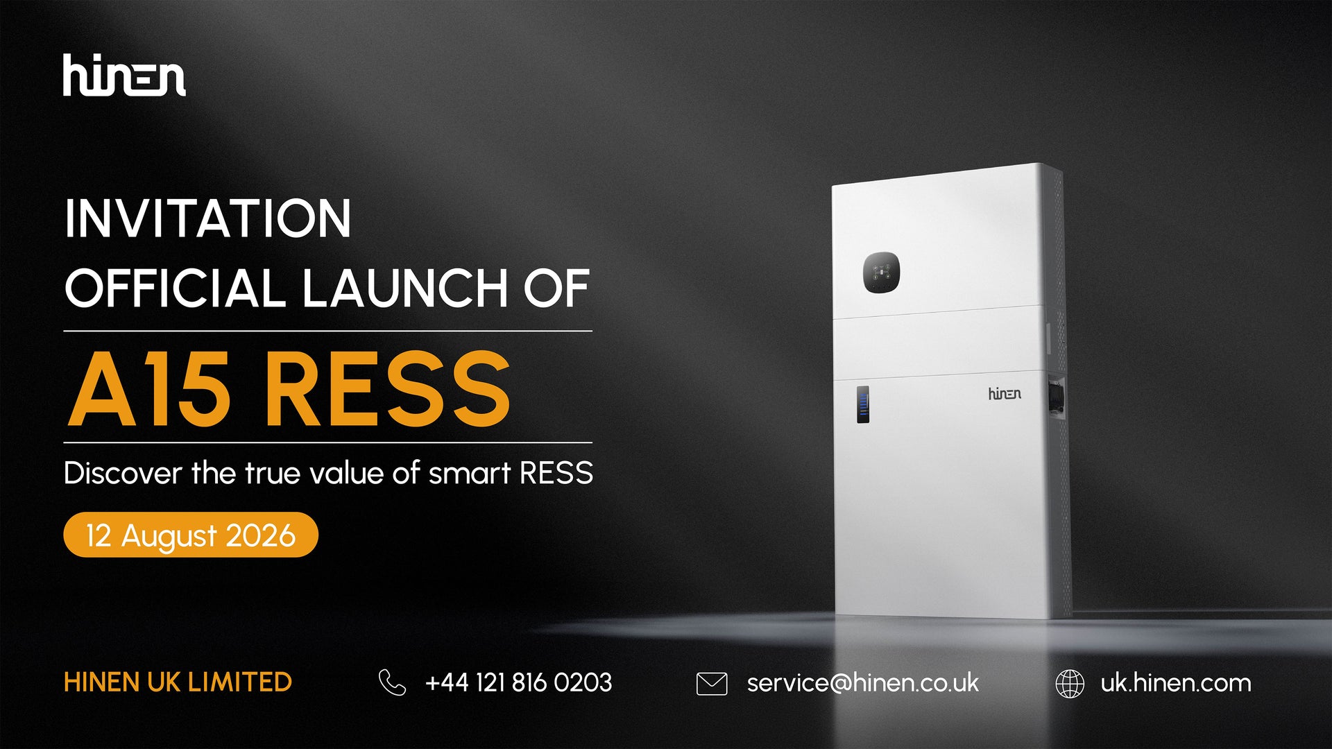 Hinen Officially Launches the A15 RESS