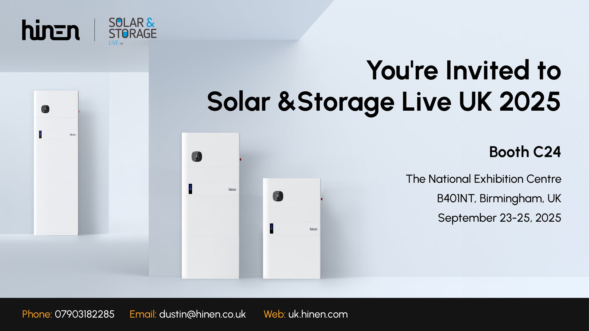 Hinen Brings Next-Generation All-in-One Energy Storage to Solar & Storage Live UK 2025
